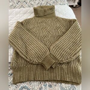 a new day Olive Knit Turtleneck Sweater